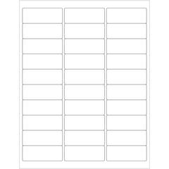2 5/8 x 1" White Rectangle Laser Labels - Master Case (LL113MC) Case Of 30000