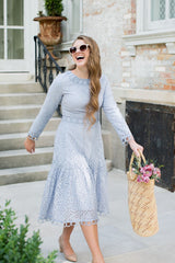 England in Spring Dress Blue Small