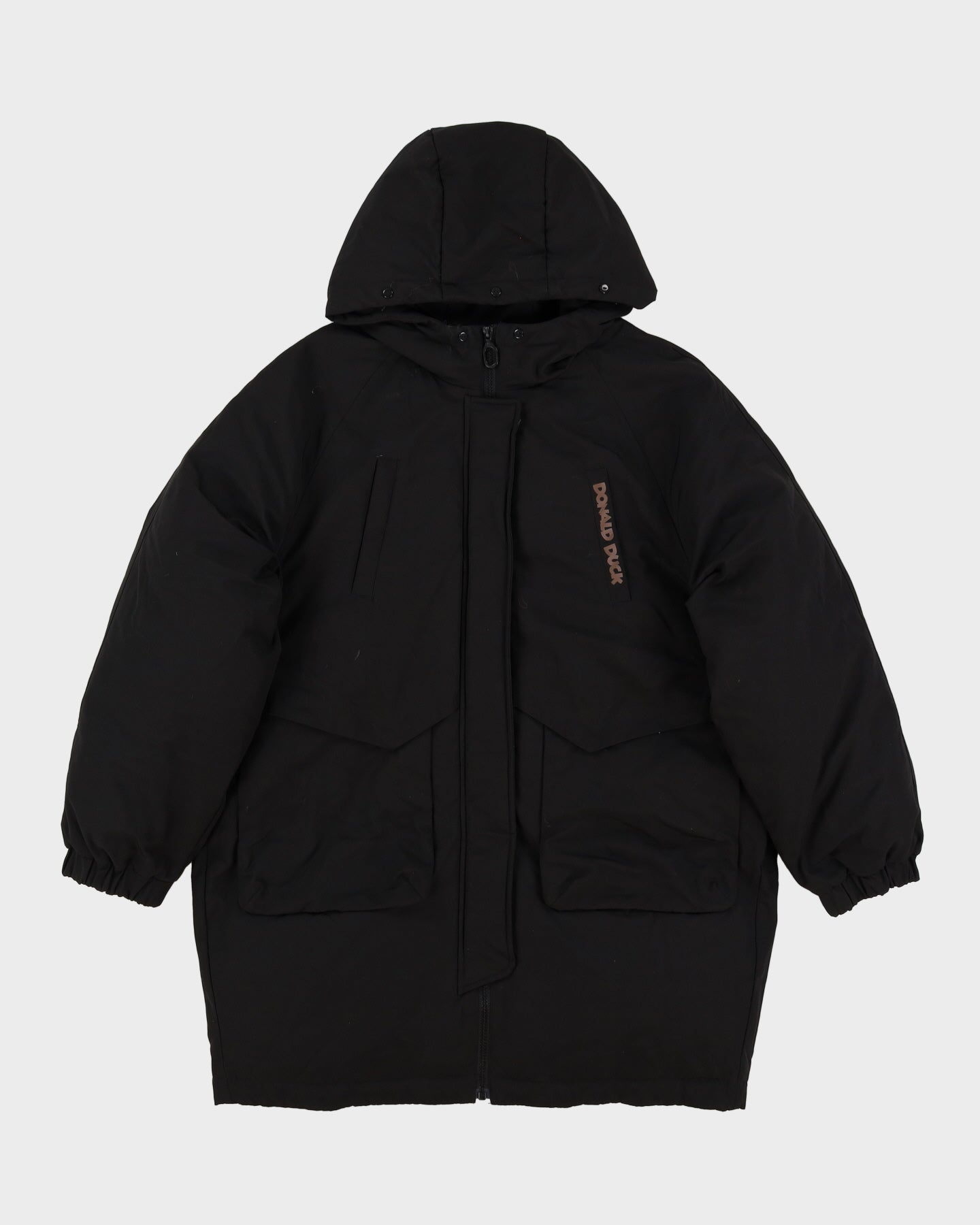 Donald Duck Peacebird X Disney Black Puffer Jacket - L