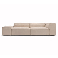 MERLOT modular sofa 3-seat with armrest Retro Bliss 03 beige front