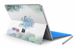 Microsoft Surface Go 4 Skins Design Vinyl Premium Folie Modellwahl Motiv Glitter Love Aufkleber skins4u