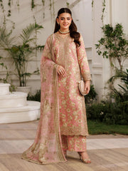 Mohagni MSS6 3pc Printed Cotton Embroidered Suit with Monar Dupatta