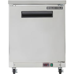 Maxx Cold Single Door Undercounter Freezer, 6.5 cu. ft. Storage Capacity, in Stainless Steel - MXCF27UHC