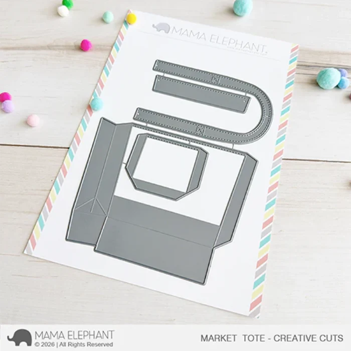 Mama Elephant Market Tote Creative Cuts Steel Dies