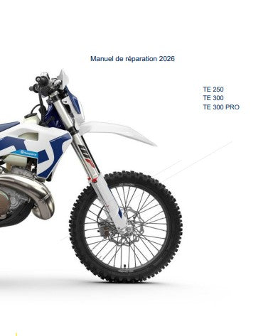 Manuel d'atelier Husqvarna TE 250 300 2026 français Docautomoto