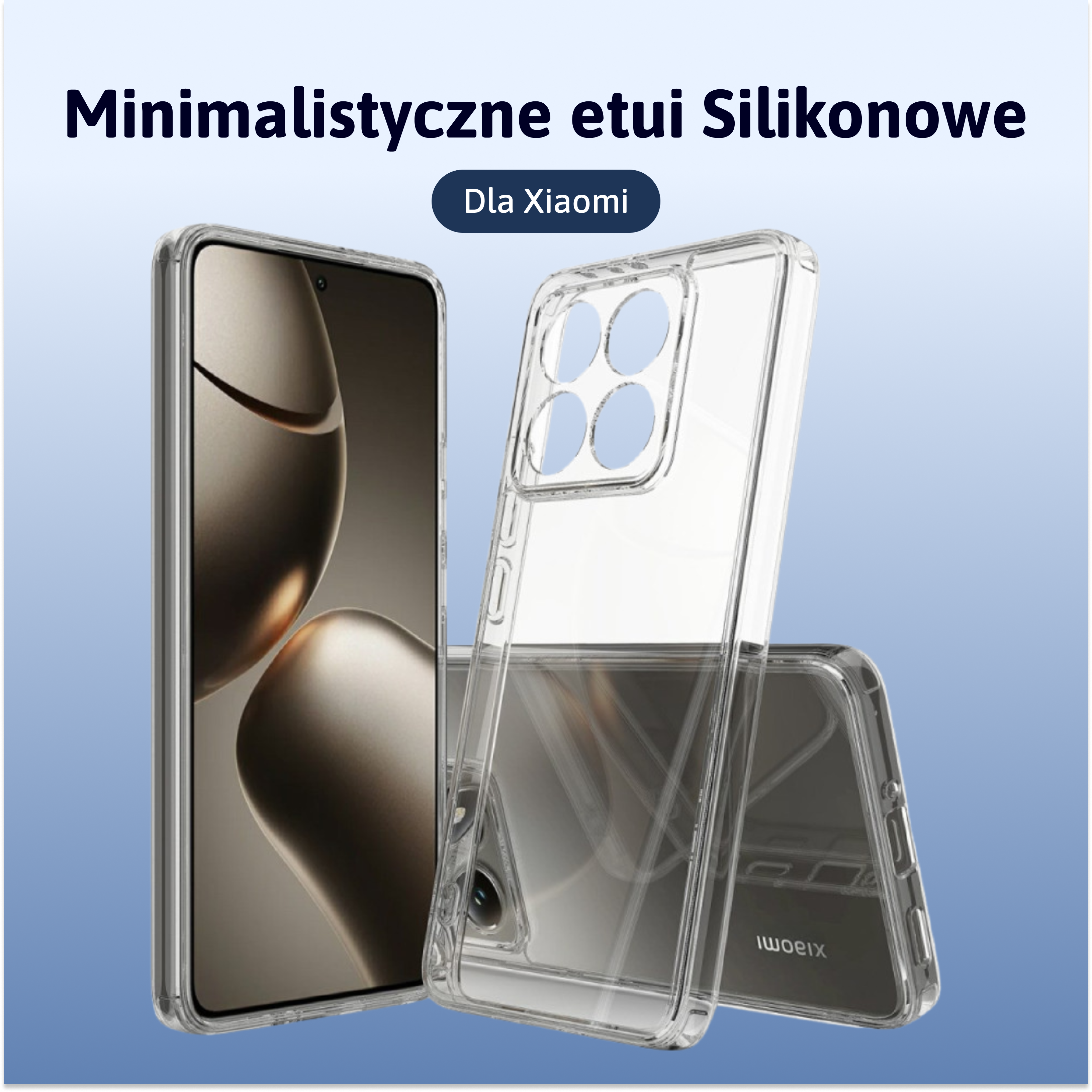Minimalistyczne etui Silikonowe Xiaomi