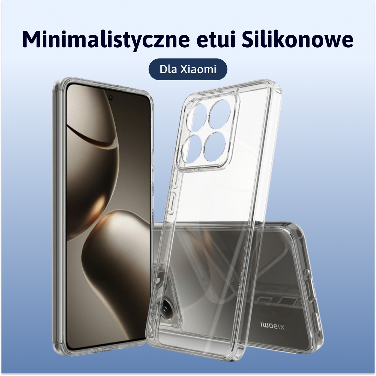 Minimalistyczne etui Silikonowe Xiaomi
