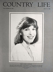 Miss Camilla Squire Country Life Magazine Portrait July 31, 1986 Vol. CLXXX No. 4641