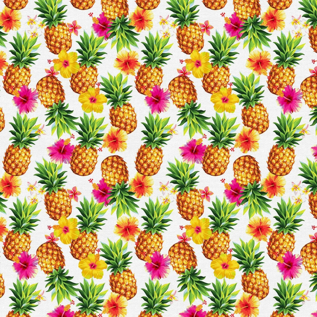 Multi Tropicana Pineapple Toss Cotton Wideback Fabric per yard PBS Fabrics