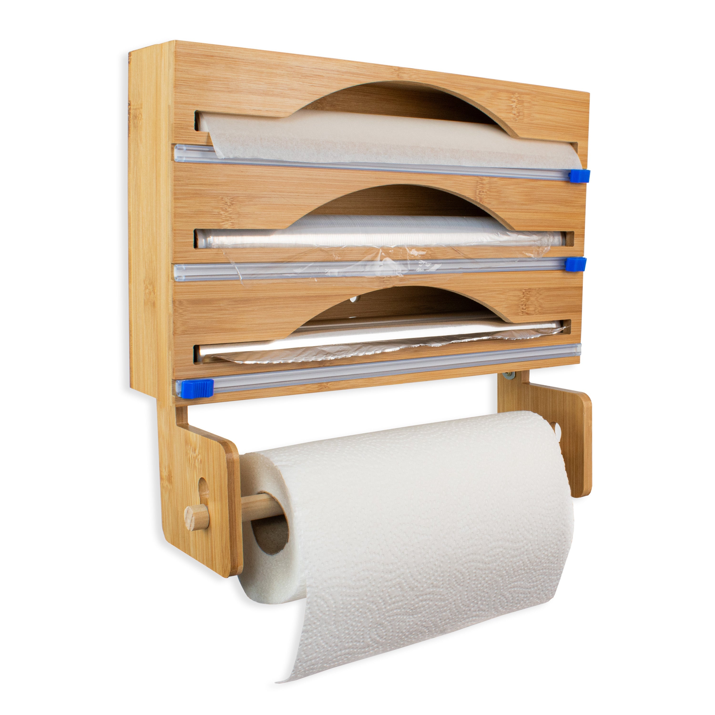 Nimma® Rollenhouder - Keukenrolhouder en Foliehouder in 1 - Bamboe