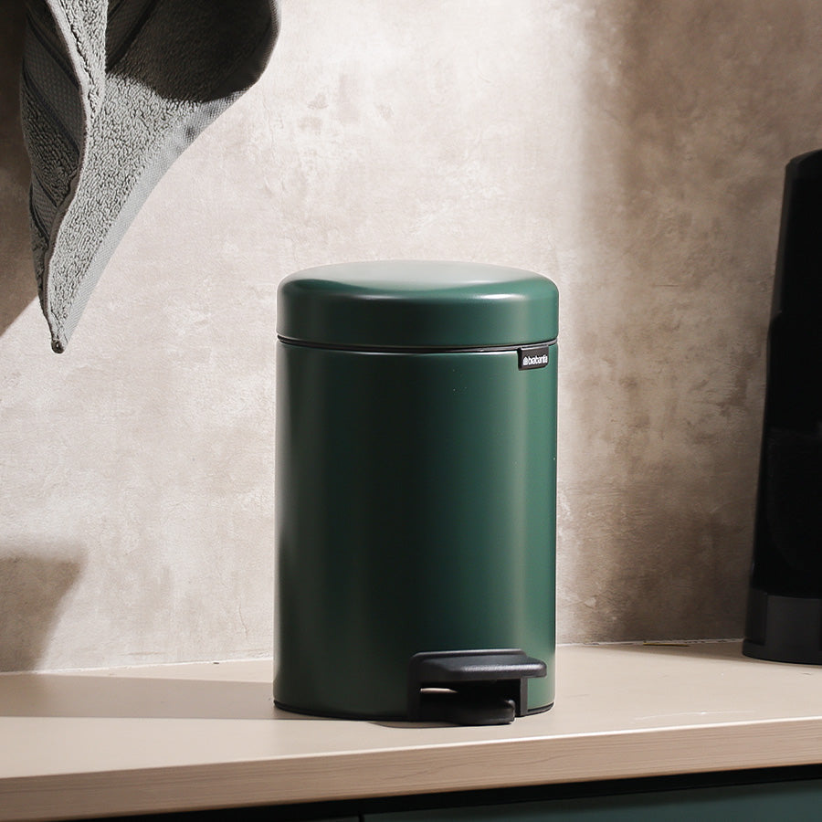 NewIcon Pedal Bin 3L - Pine Green