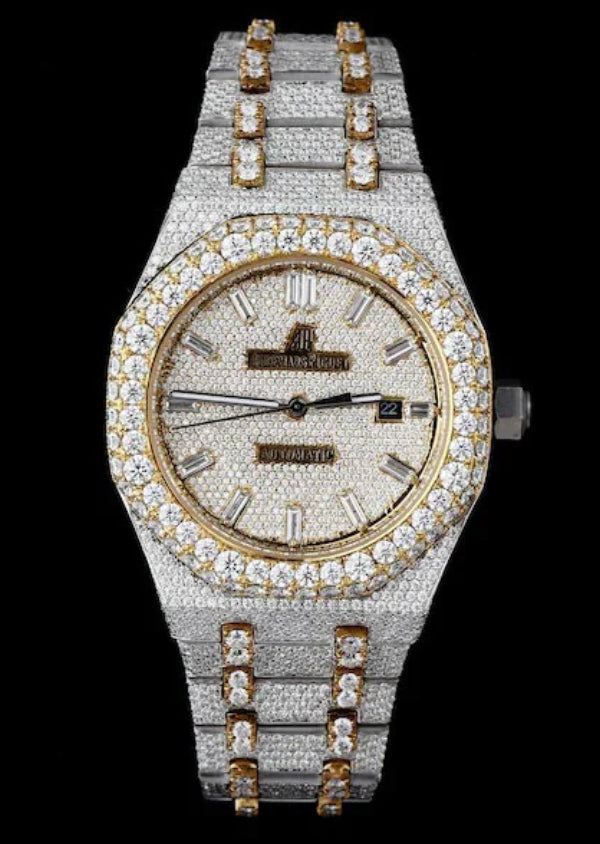 Iced Out Moissanite AP Luxury Watch for Men's