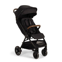 Caviar Nuna TRVL LX Travel Stroller - Side Angle View | Bambi Baby