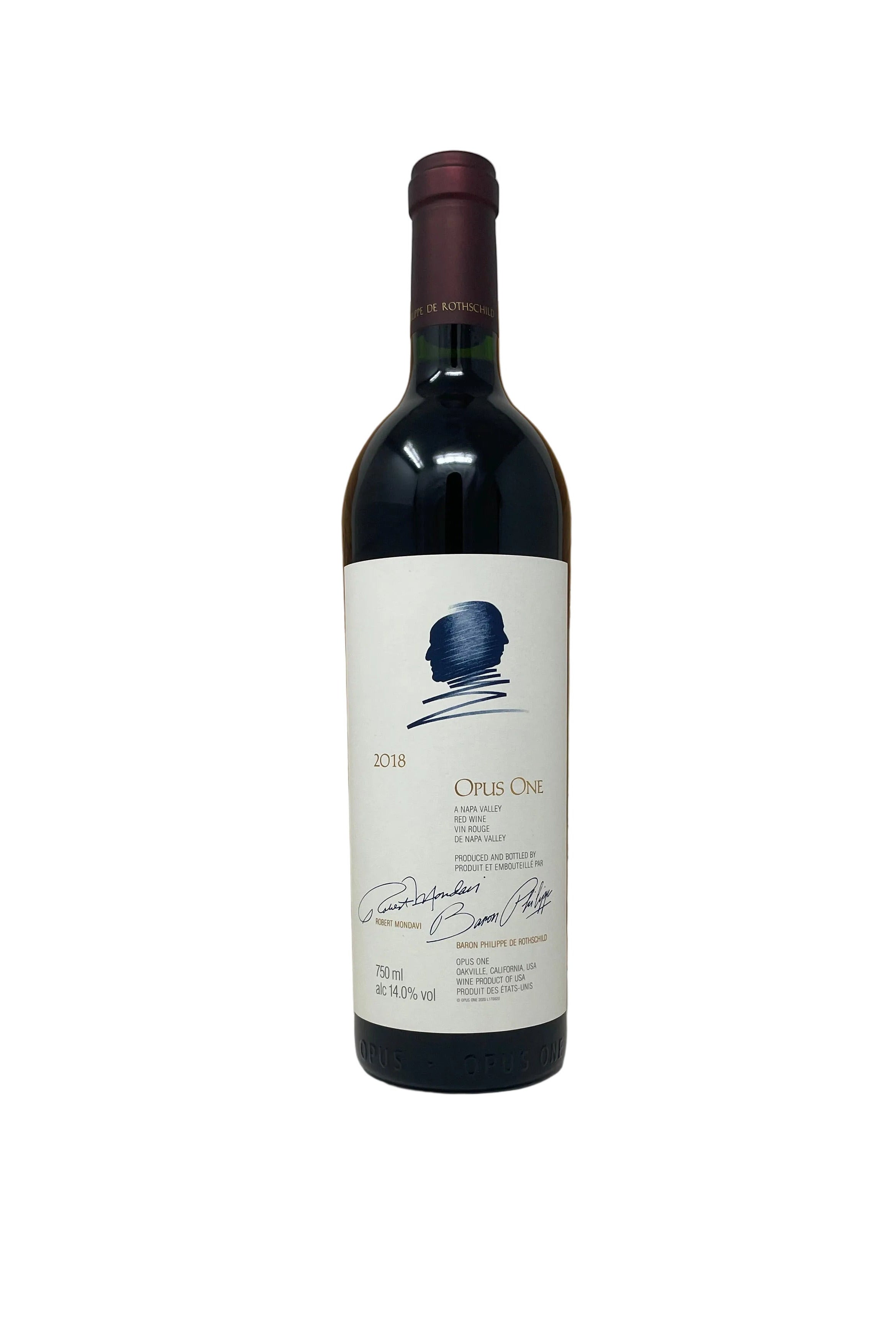 Flasche Opus One 2018 aus dem Napa Valley