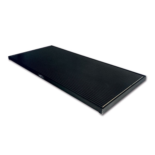 ExtraSUN Pannello Solare Camper e Van Nero 150 W con staffe 670 x 1220 x 44 mm