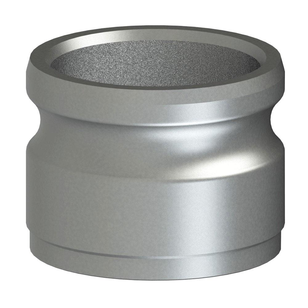 64605012 (50AWB) by PT-Coupling | Cam & Groove Adapter | Type AWB | 5" Adapter x Butt Weld for Schedule 40 Pipe | 316 Stainless Steel