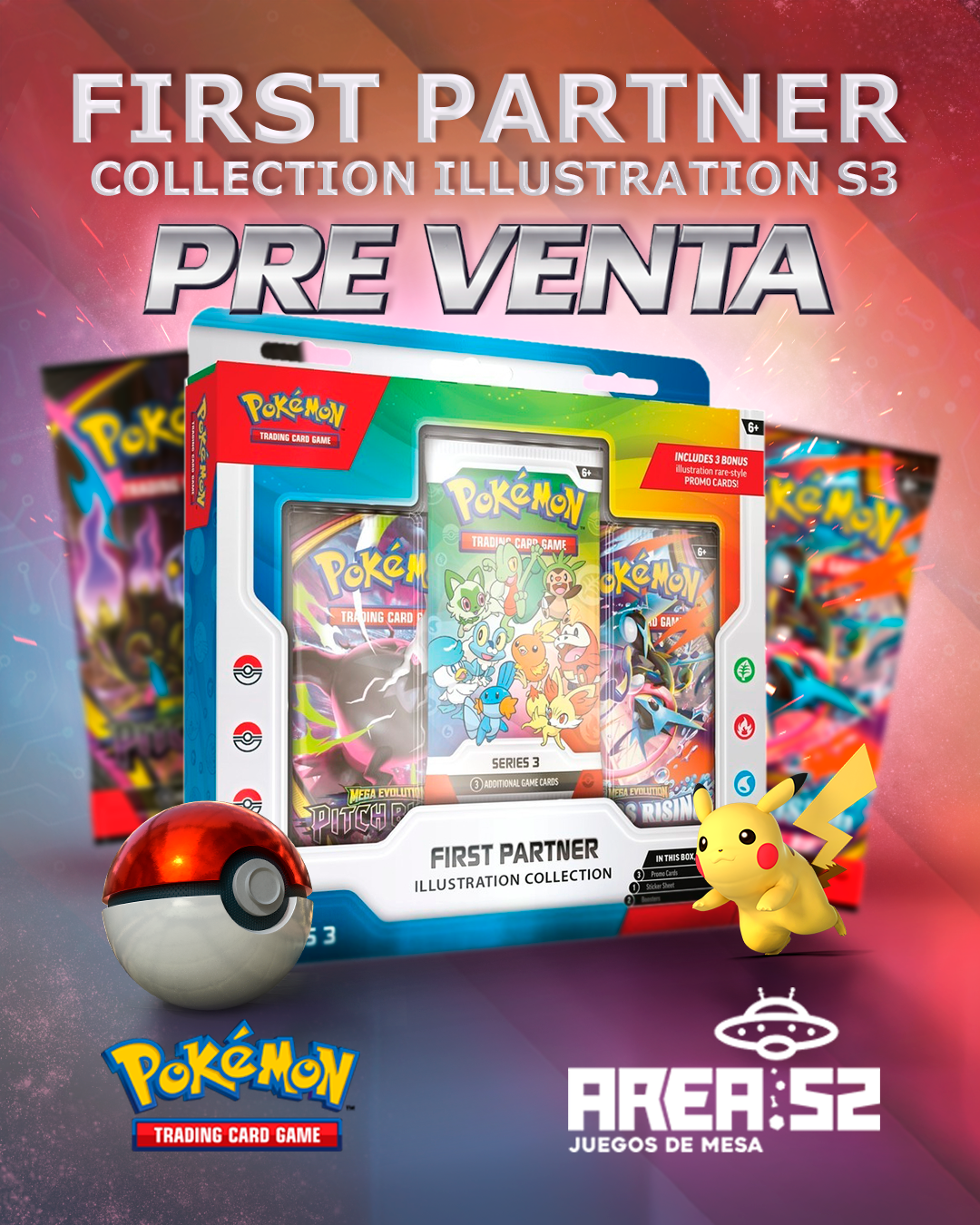 First Partner Illustration Collection: Series 3 (Inglés) - Pokémon TCG (Preventa)