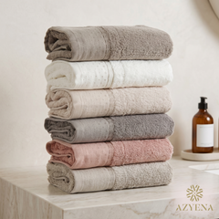Lot de 6 serviettes de Bain en Bambou Ultra Lux - Haut Qualité