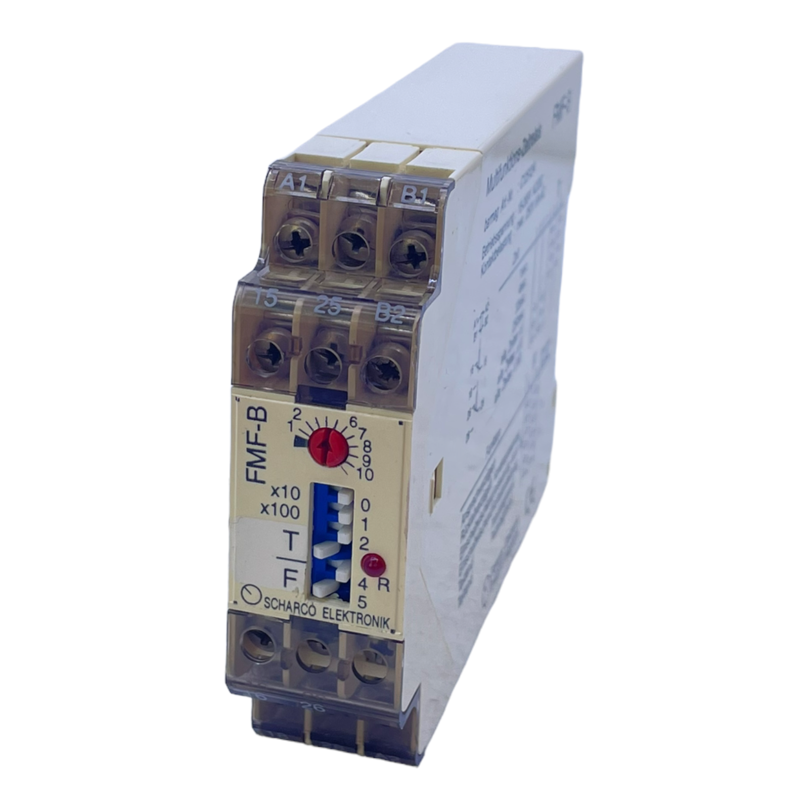 Scharco FMF-B Zeitrelais 18-265V AC/DC max. 250V 6A-AC für industriellen Einsatz