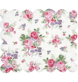 Platzset "Rose white" Bogenkante GreenGate