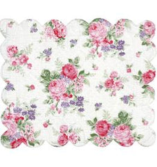 Platzset "Rose white" Bogenkante GreenGate