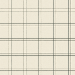 Endearing plaid wallpaper in beige, by York, featuring a simple gray grid pattern.