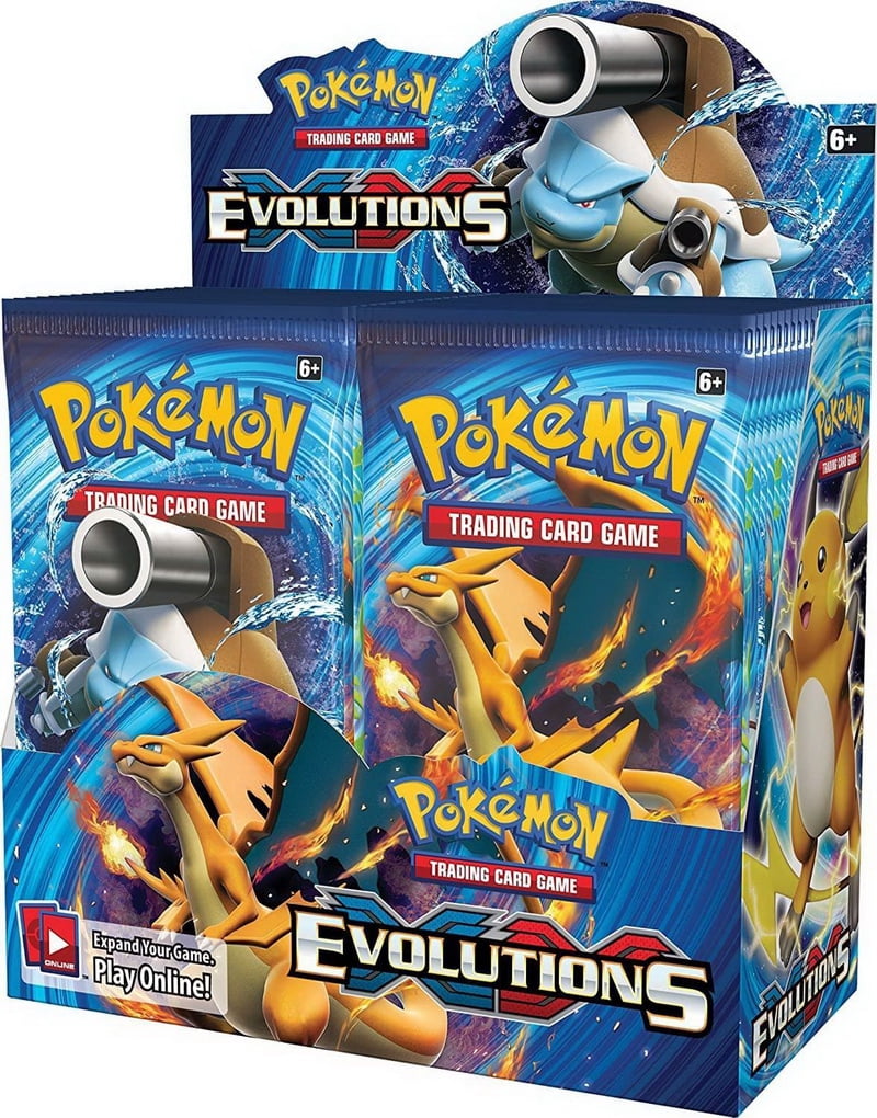 Pokémon Trading Card Games: XY Evolutions Sealed Booster Box, 36 Packs Per  Box
