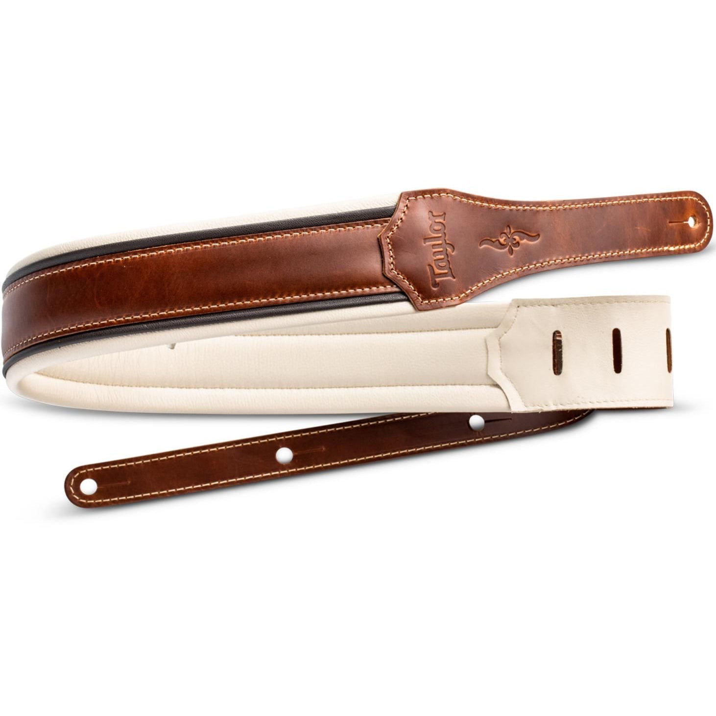 Taylor 4105-25 400 Series - Renaissance 2.5" Guitar Strap, Medium Brown-Easy Music Center