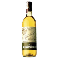 Bottle of Lopez de Heredia Vina Gravonia Crianza Blanco 2016, a Viura white wine from Rioja, Spain.