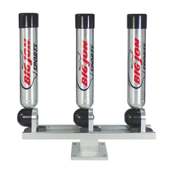 Triple Multi-Axis Pedestal Mount Rod Holder