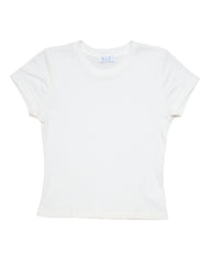 RLT COTTON CASHMERE CLASSIC TEE - WHITE