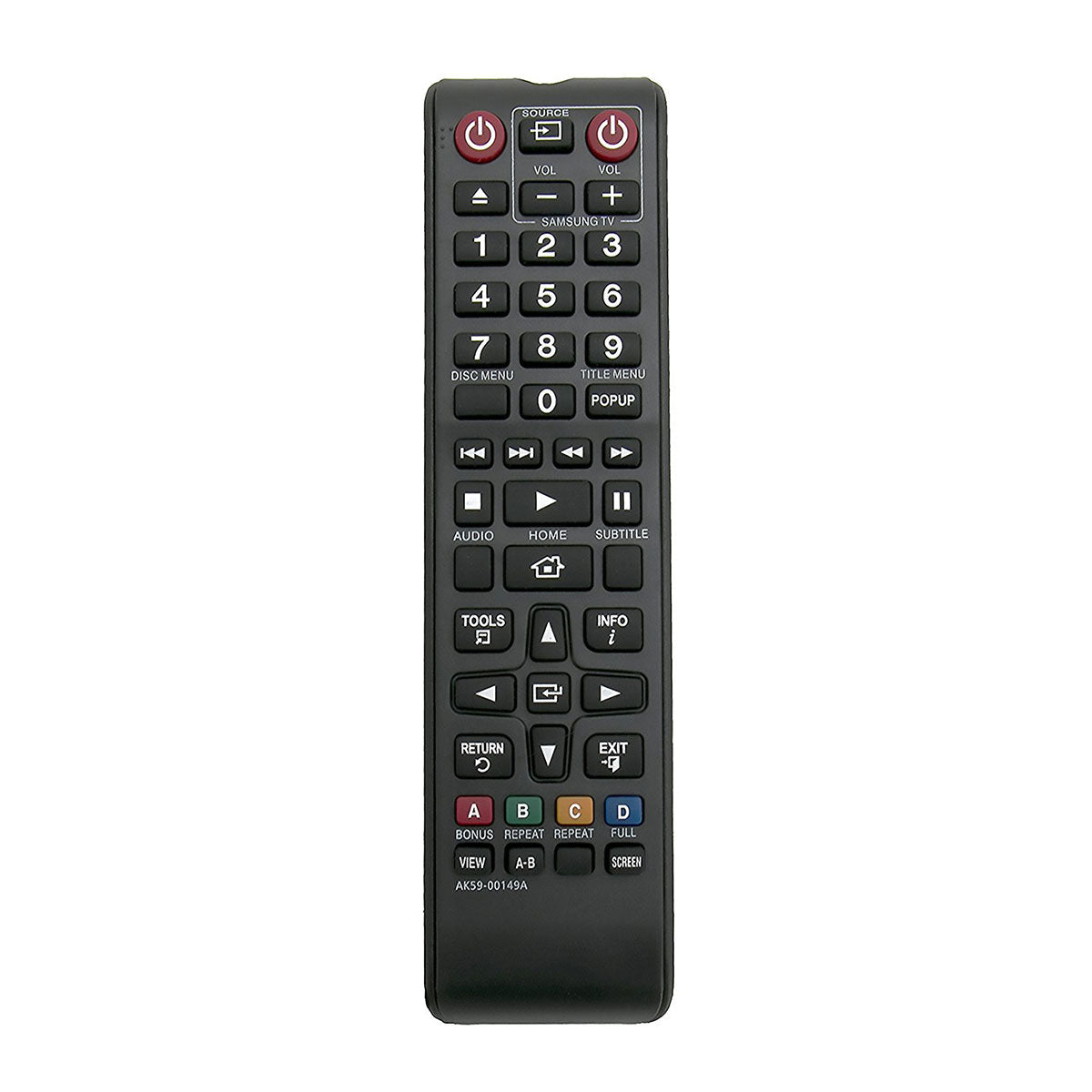 Ersatz Fernbedienung für Samsung BD-H6500 Blu-Ray Player