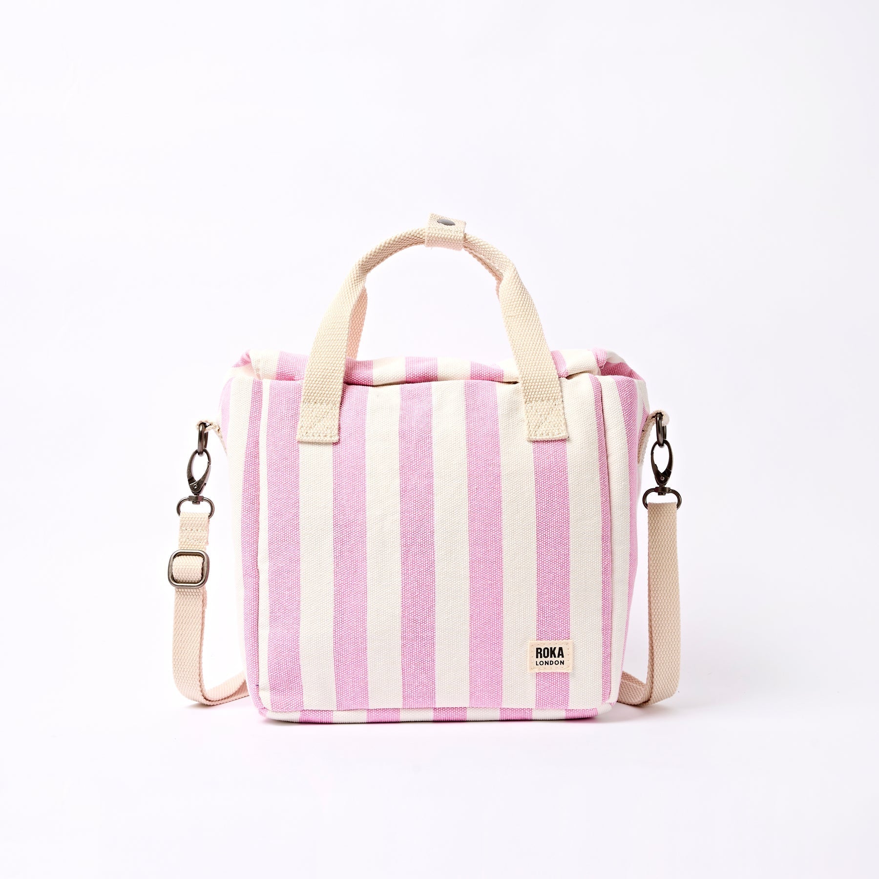 ROKA Hampstead Canvas Lunch Bag | Sherbet Stripe
