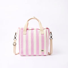 ROKA Hampstead Canvas Lunch Bag | Sherbet Stripe