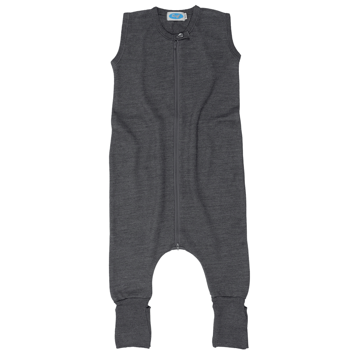 Reiff - Schlafsack mit Fuß ohne Arm Wolle/ Seide grau