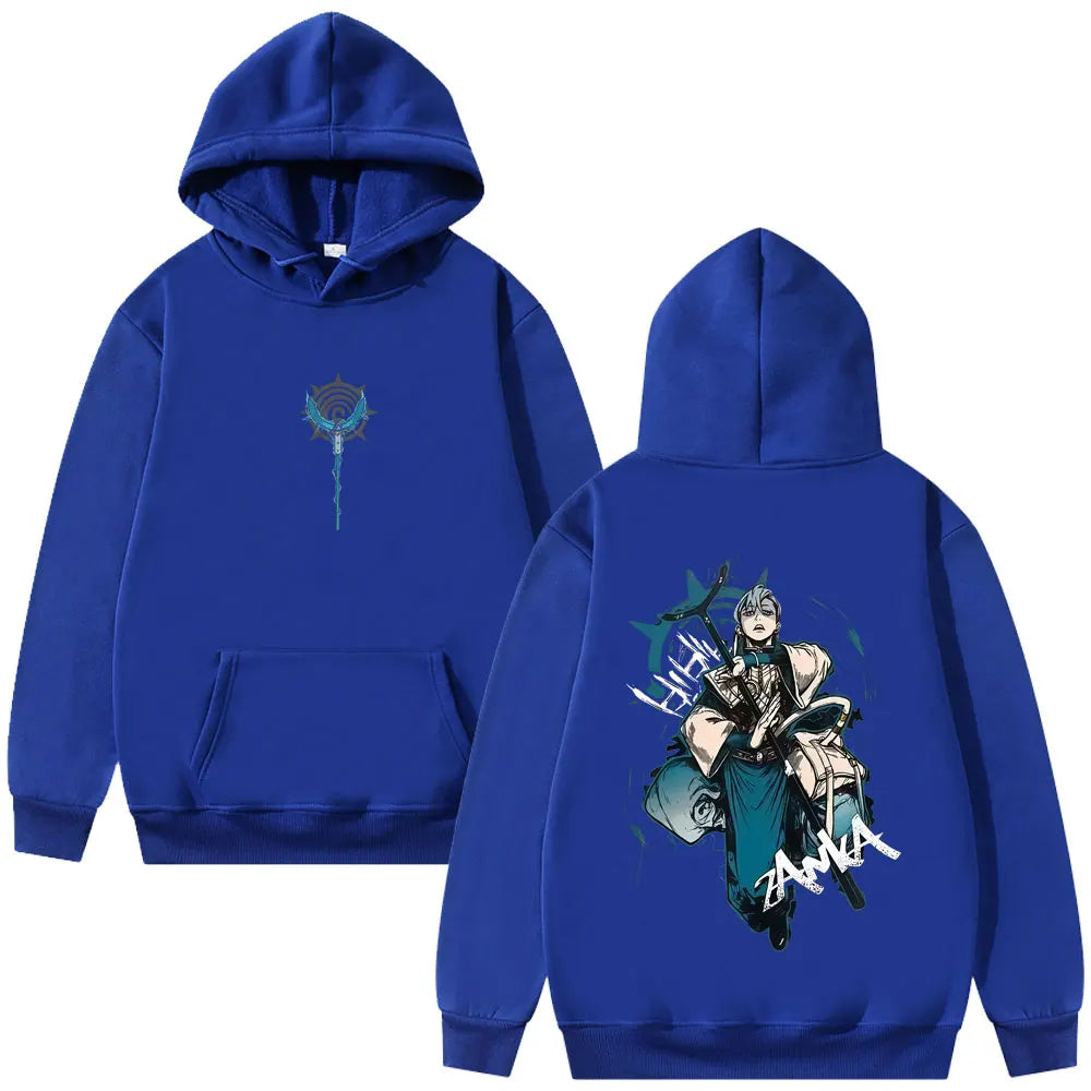 Gachiakuta The Power of Zanka Nijiku Blue Hoodie