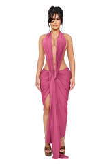 COUCOO DIONE HALTER MIDI DRESS IN VARIOUS COLOURS