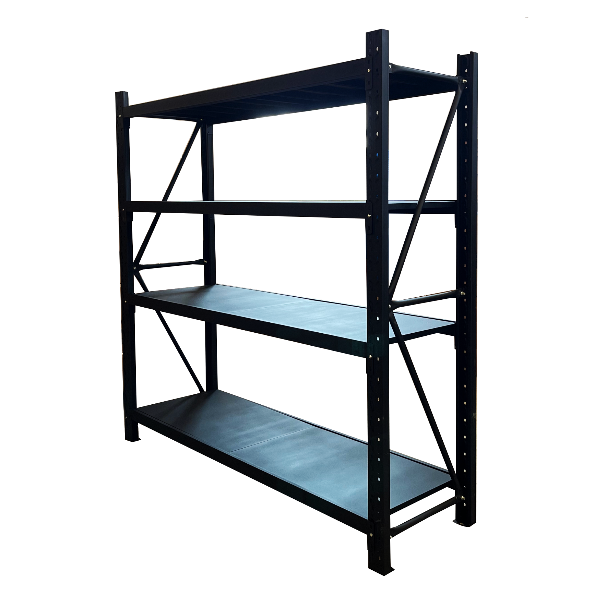 1 Bay Longspan Shelving 1500H x 2000W x 500D Black