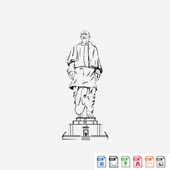 Laser Engraving Statue of Unity (Sardar Patel)