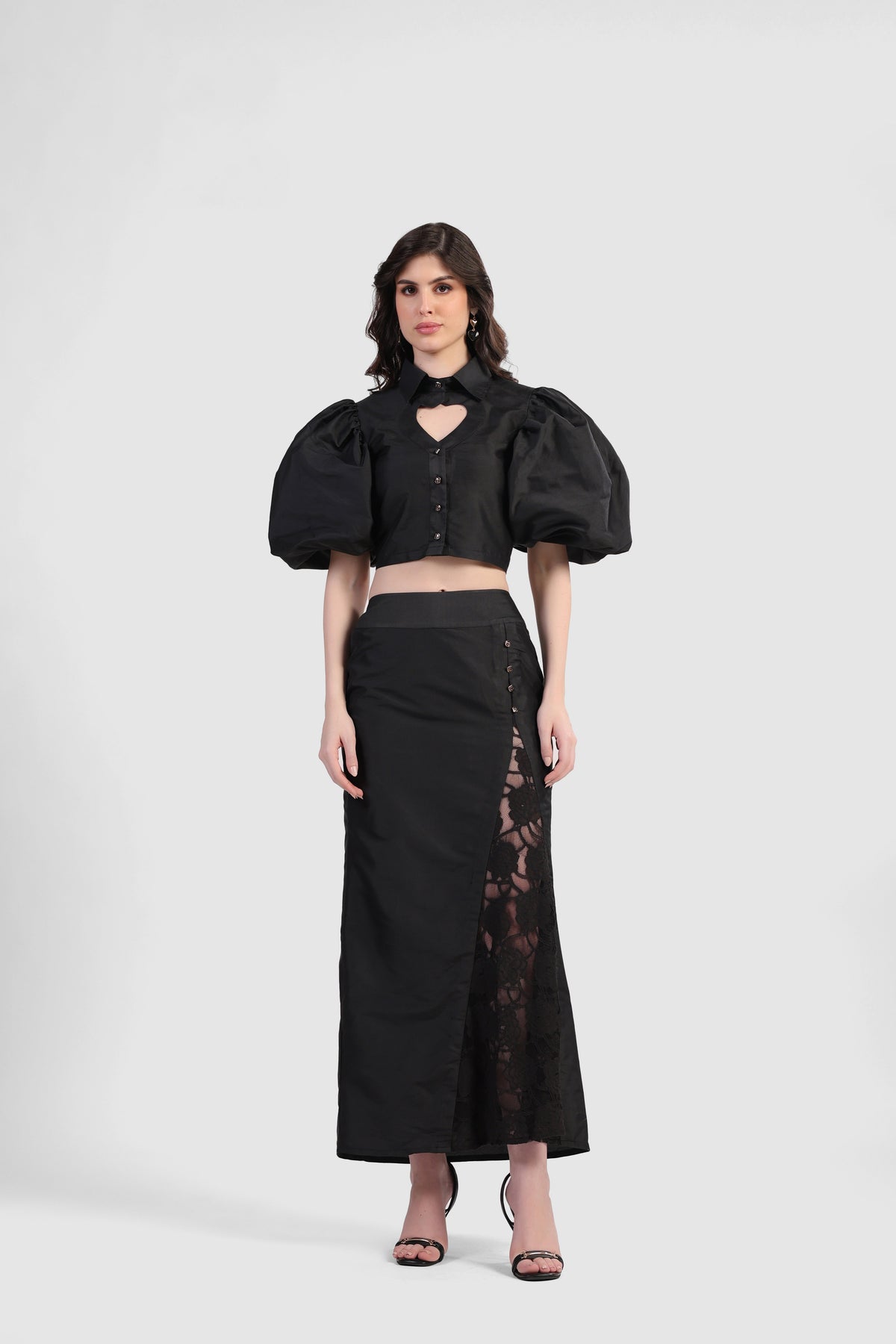 BELLE LACE BLACK SKIRT