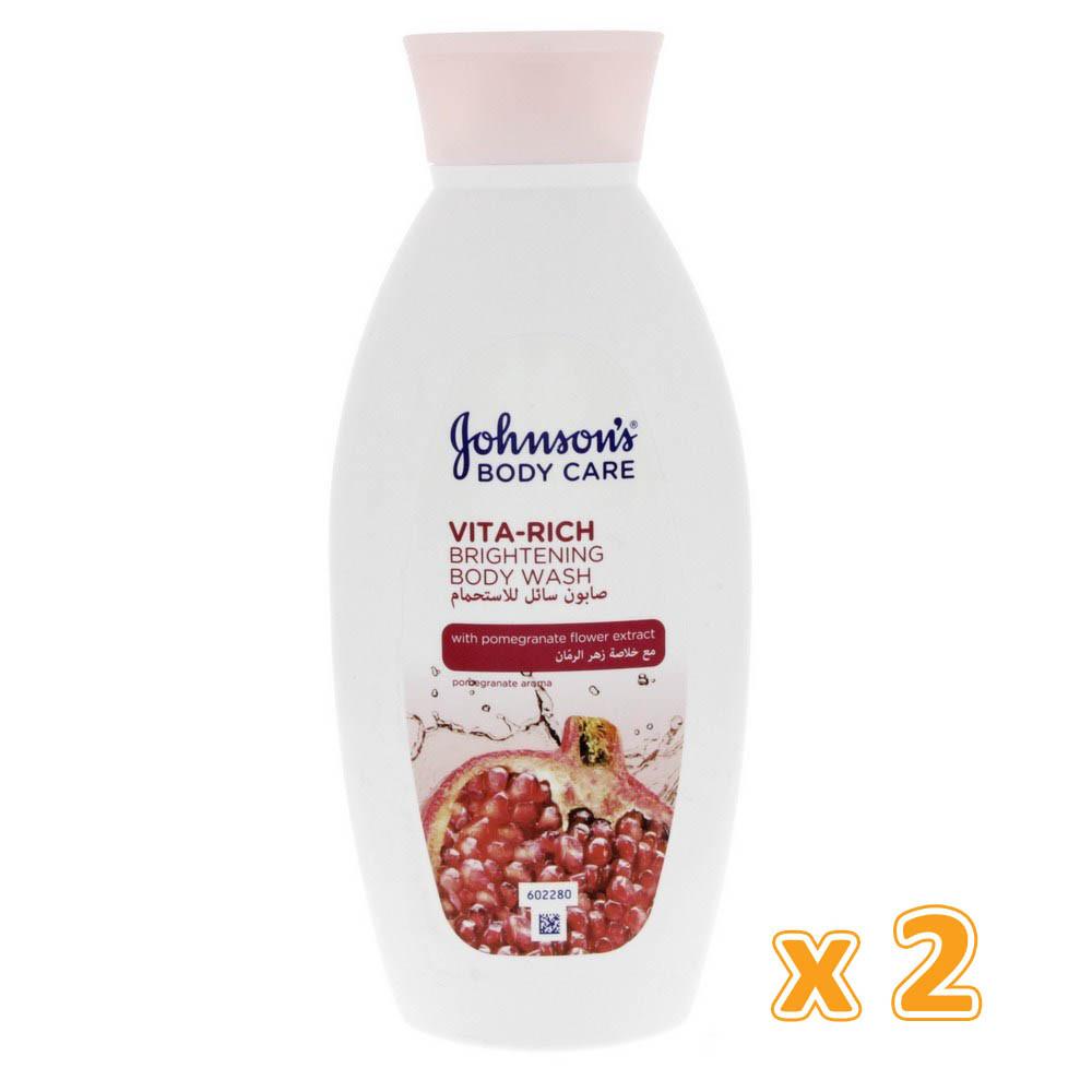 Johnson's Body Care Vita Rich Smoothing Body Wash With Pomegranate (2 x 400 ml)