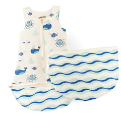 Baby-Schlafsack mit maritimem Design für sicheren und bequemen Schlaf, ideal für Neugeborene und Kleinkinder
