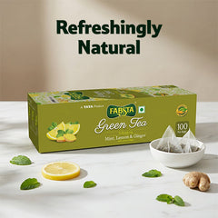 Fabsta Mint Lemon & Ginger Tea Bags, 100 Pcs