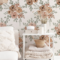 Carta da Parati in TNT Dusty Bloom - Decochic