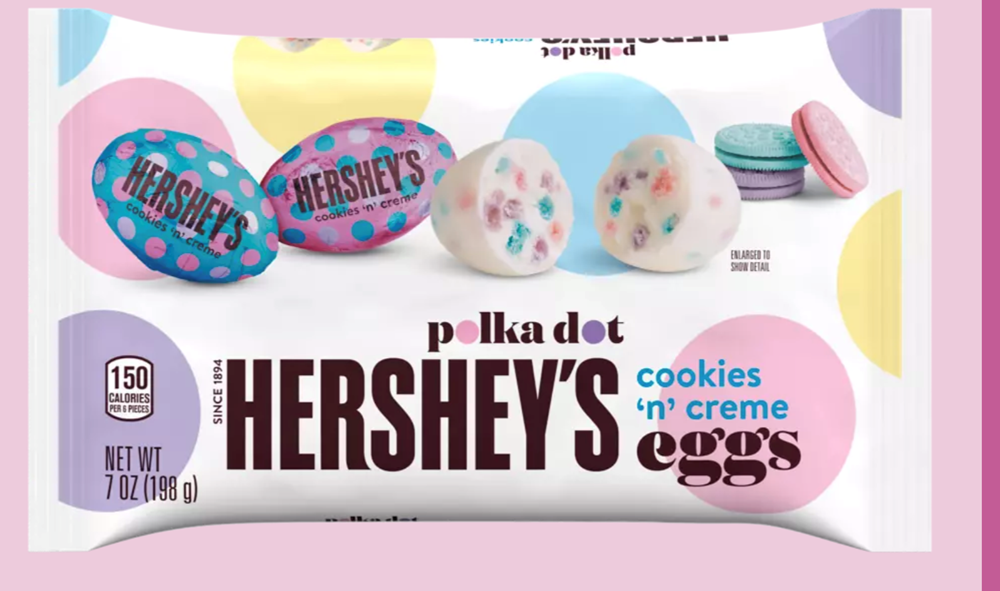 Hershey's Polka Dot Cookies 'n' Creme Eggs 198G