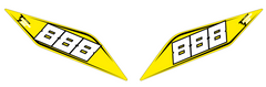 Stevens - Custom Tenere 888 rear number boards