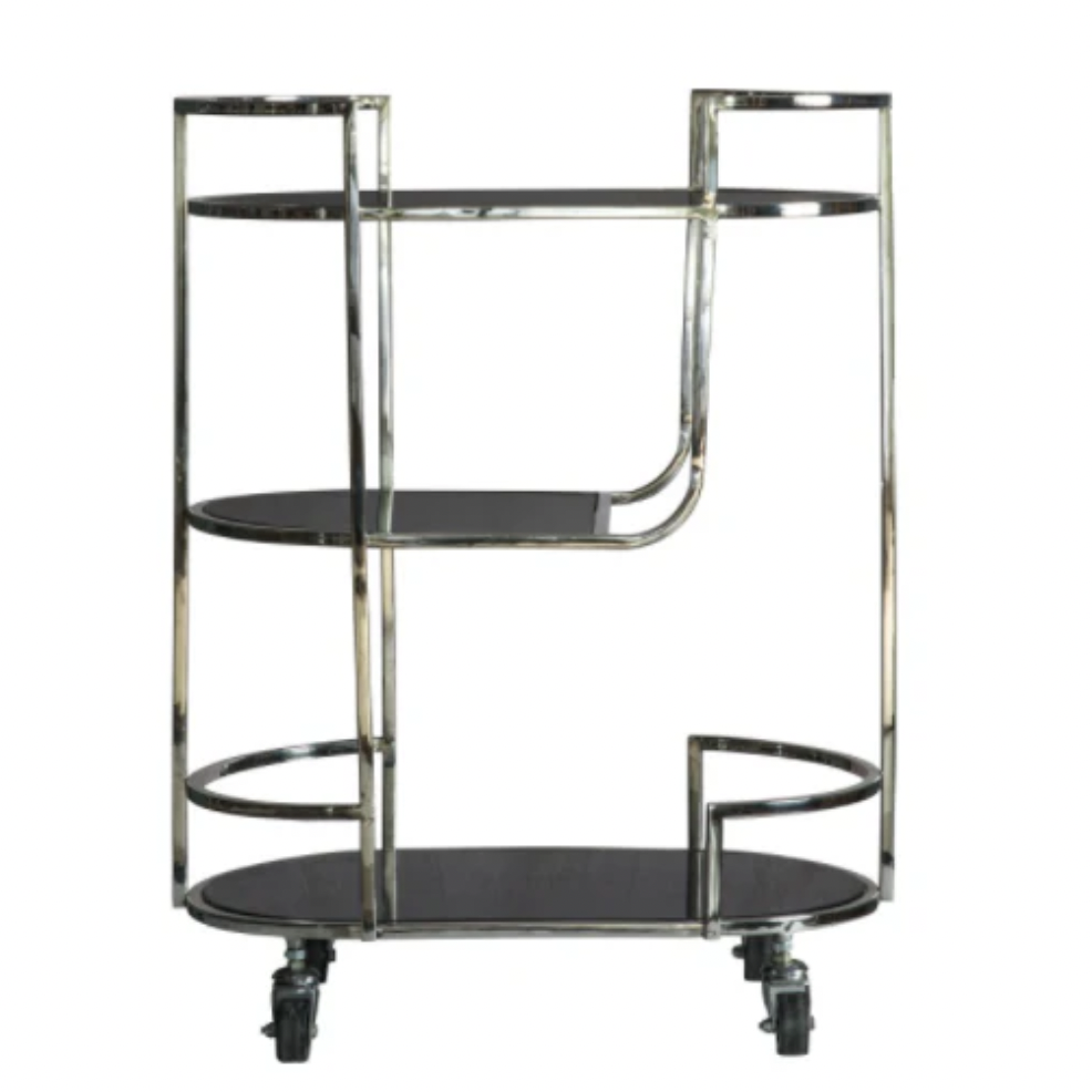Beauchamp Drinks Trolley Silver