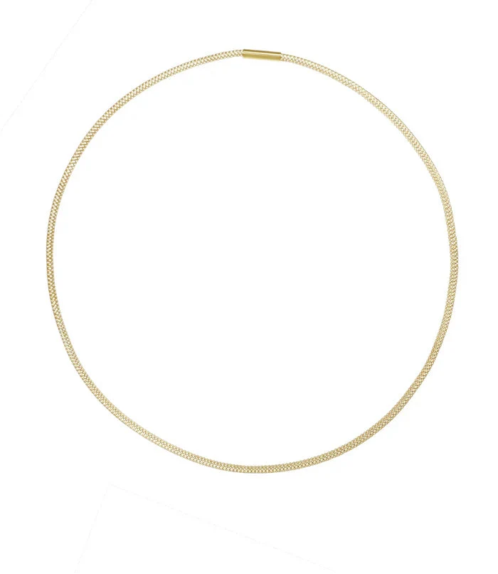 Collana in Oro 18KT Elastique, Modello Tubolare N.2 Giordini