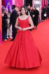 Selena Gomez in Red Dress at 'Emilia Perez' London Film Fest Premiere