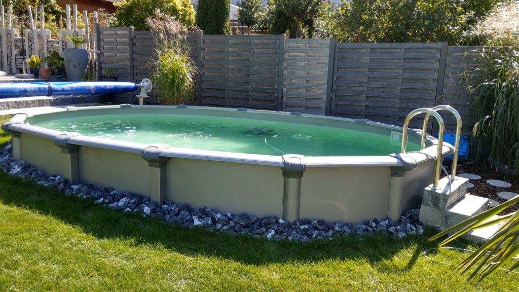 Poolset Betonia oval 550x360x135cm